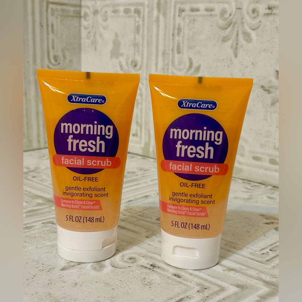 Lot of 2 - Morning Fresh Facial Scrub Oil Free Gentle Exfoliant 5 oz Each